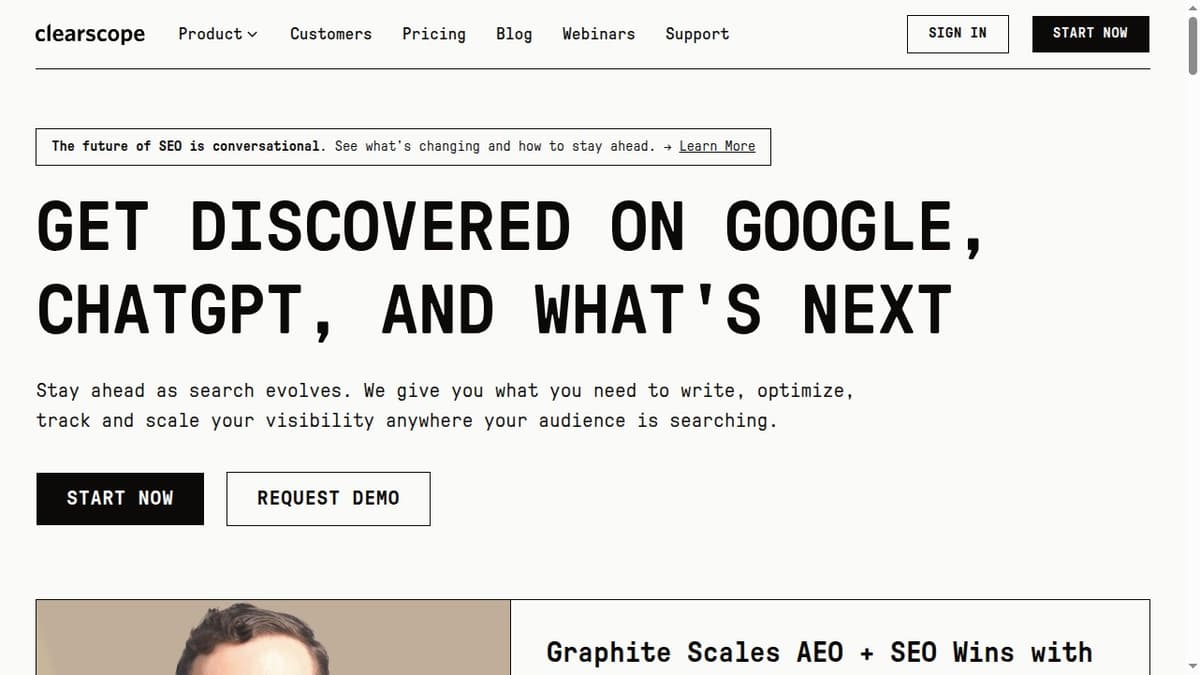 Clearscope Dashboard