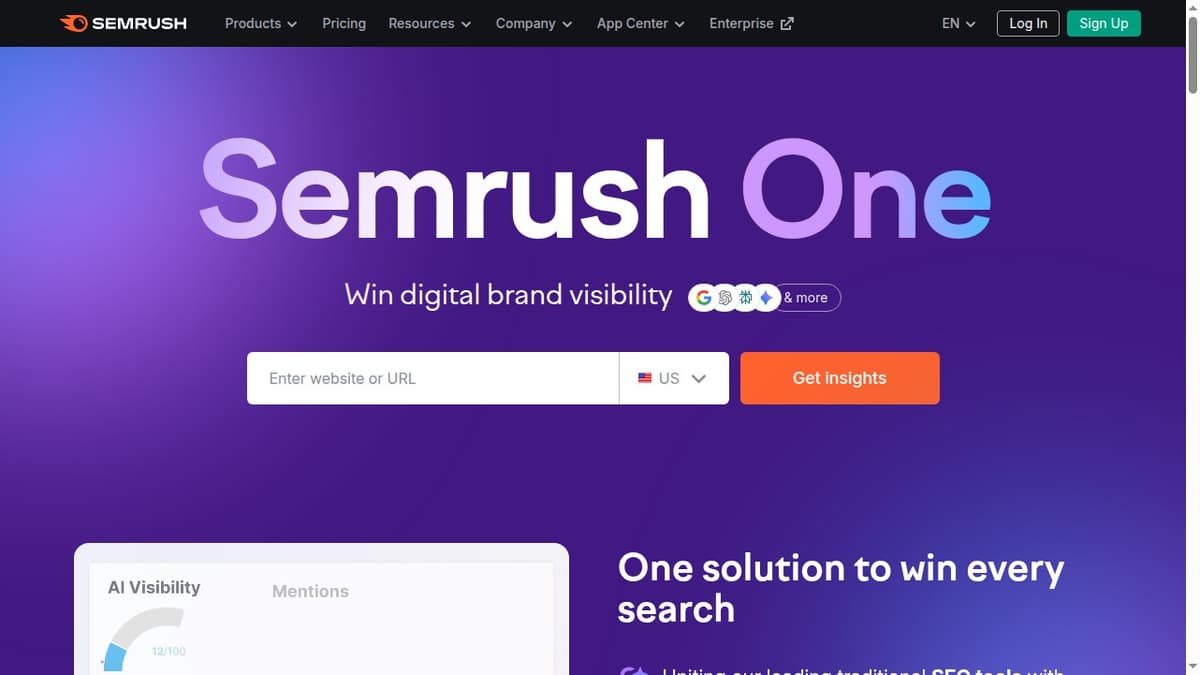 Semrush Dashboard