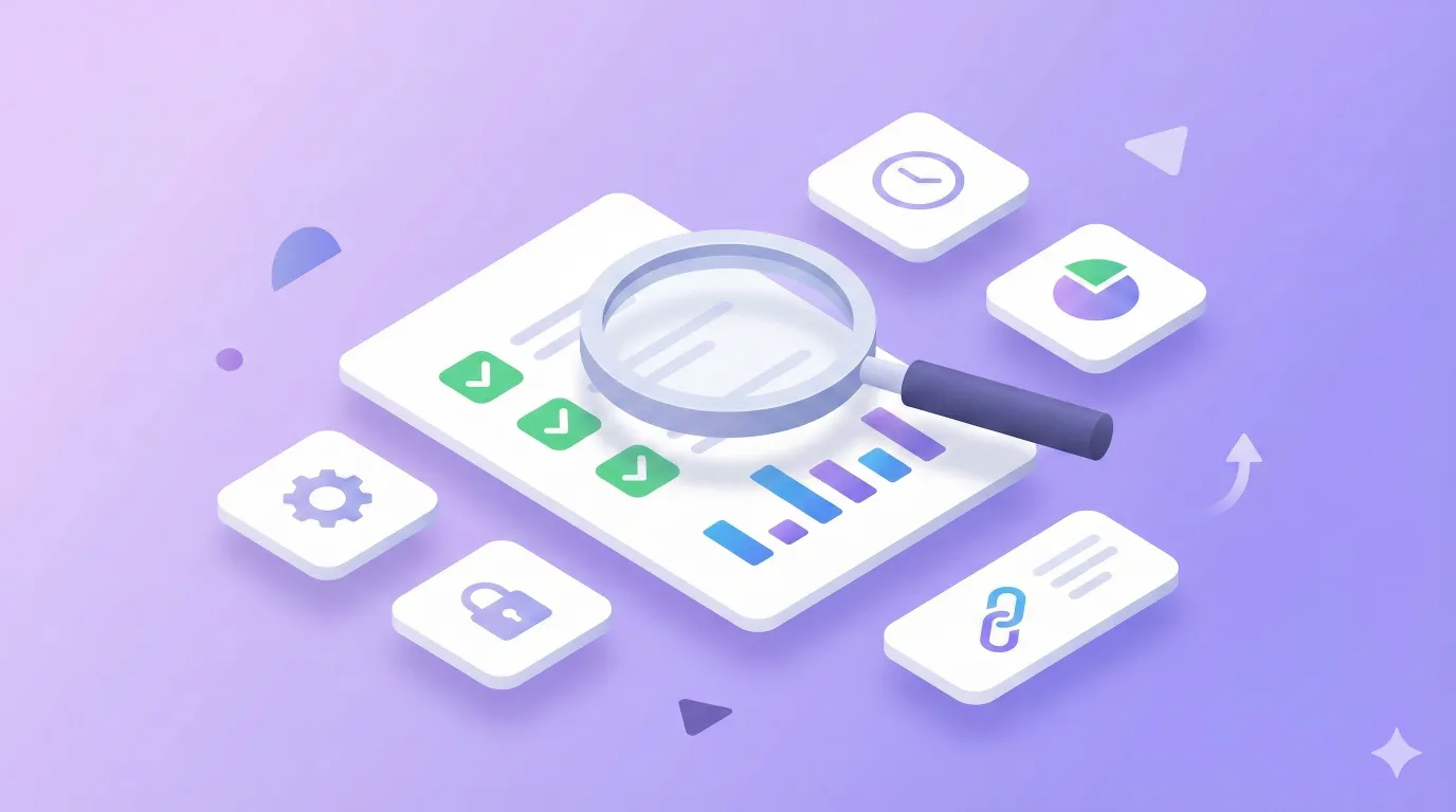 SEO audit dashboard